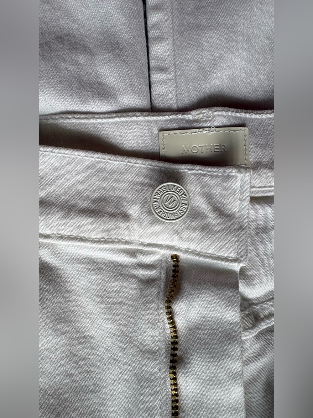 MOTHER The Hustler Ankle Fray Jeans White NWT Sz 27 - Picture 12 of 14
